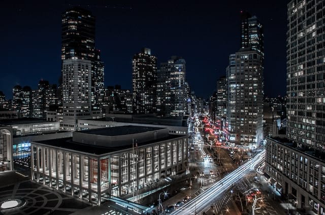 View from the Empire Hotel rooftop bar, a great spot for a NYC weekend