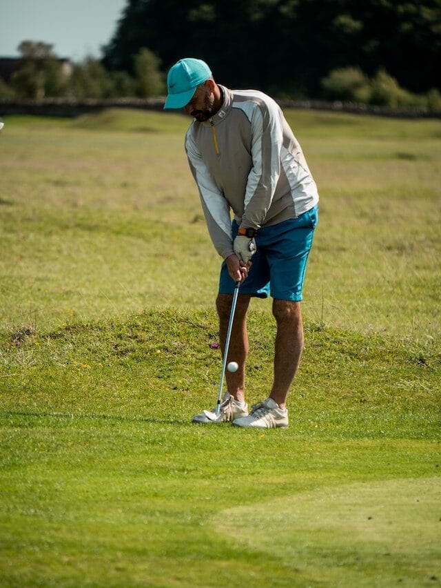 Playing a golf course in Massachusetts, one of the best outdoor activities