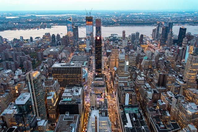 Empire State Building observation deck view