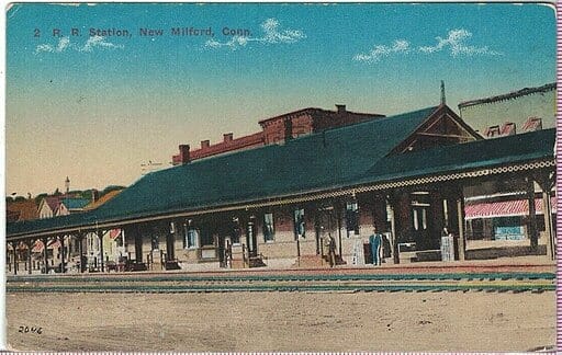 Early 20th century postcard of the Railroad station