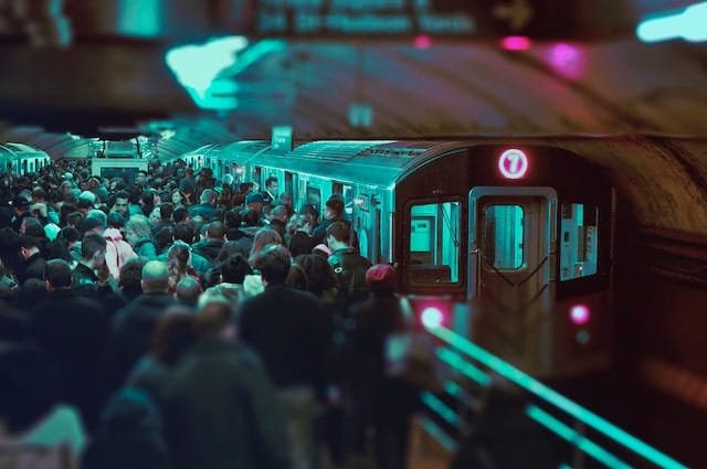 New York subway station