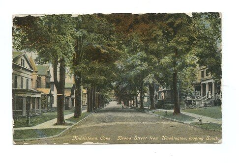 Broad Street at Washington in Middletown, around 1910