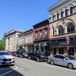 Bank Street in downtown New Milford, CT