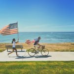 Racing past panoramic views of the sea on a Memorial Day weekend getaway