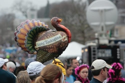 Thanksgiving balloon at the Manchester Road Race