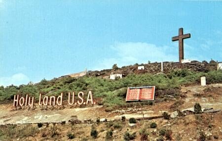 1960s postcard of Holy Land USA