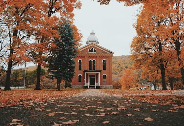 Scenic view of a charming town by the Finger Lakes