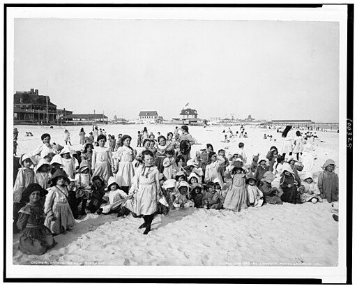 On Rockaway Beach in the early 1900s