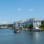 One of the top weekend getaways from Boston, Mystic, a two hour drive away with great food on the water