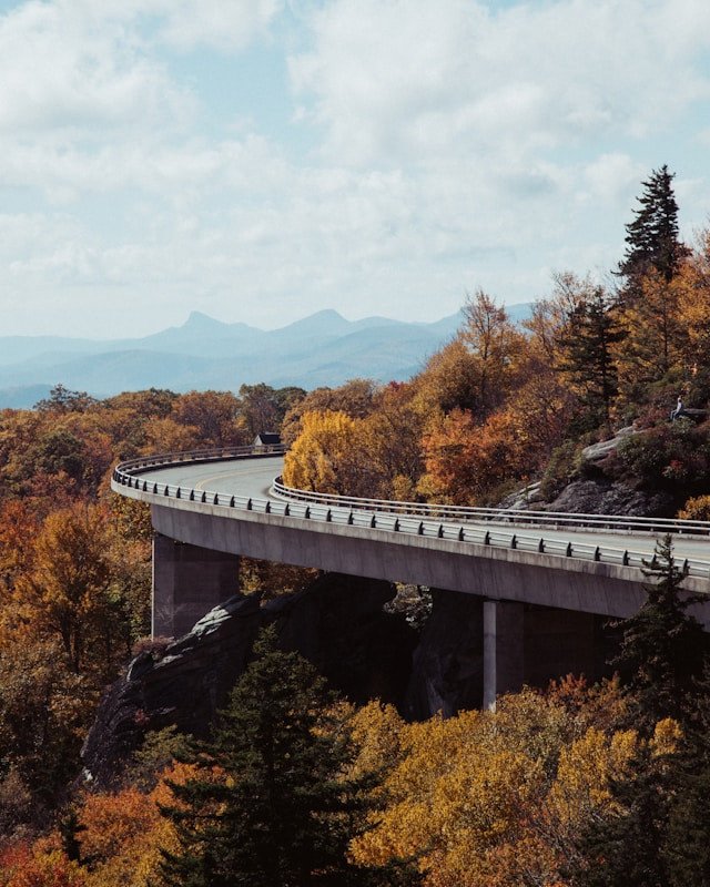 Scenic overlooks on the Blue Ridge Parkway