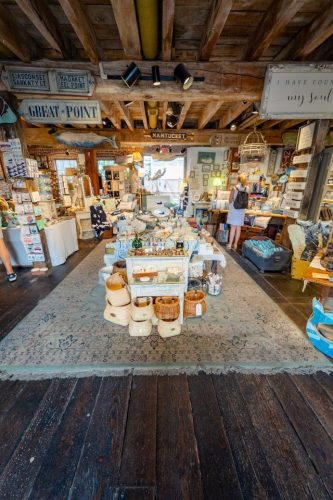 Summer weekend getaways from Boston spent exploring shops on Nantucket