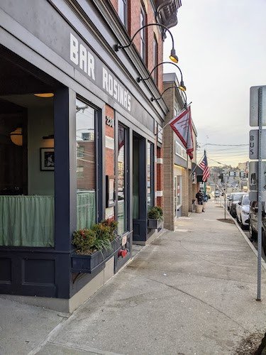 Bar Rosina's is within walking distance of Byram Beach