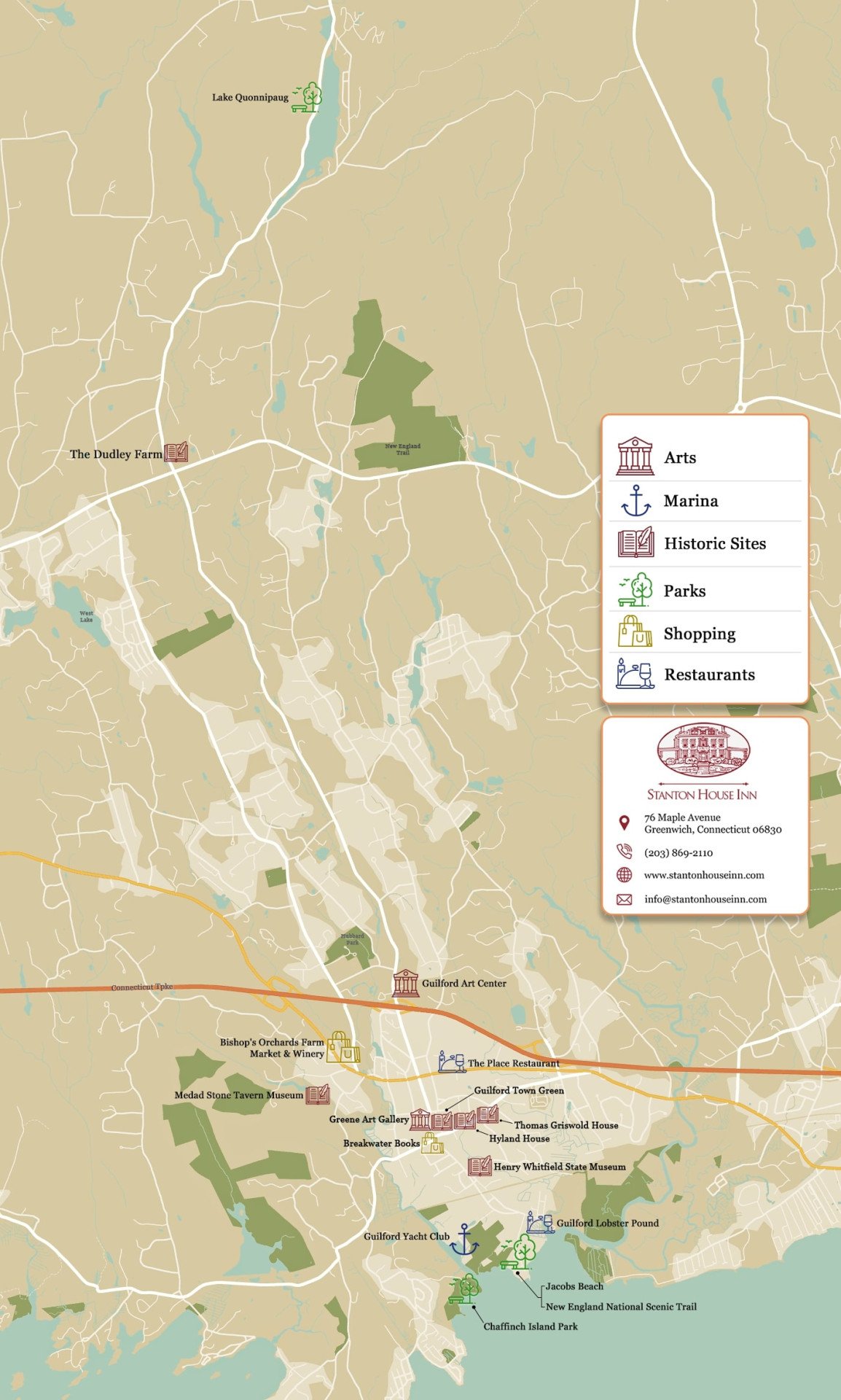 things to do in guilford ct map Things to Do in Guilford CT: Top 23 Most Unique Spots