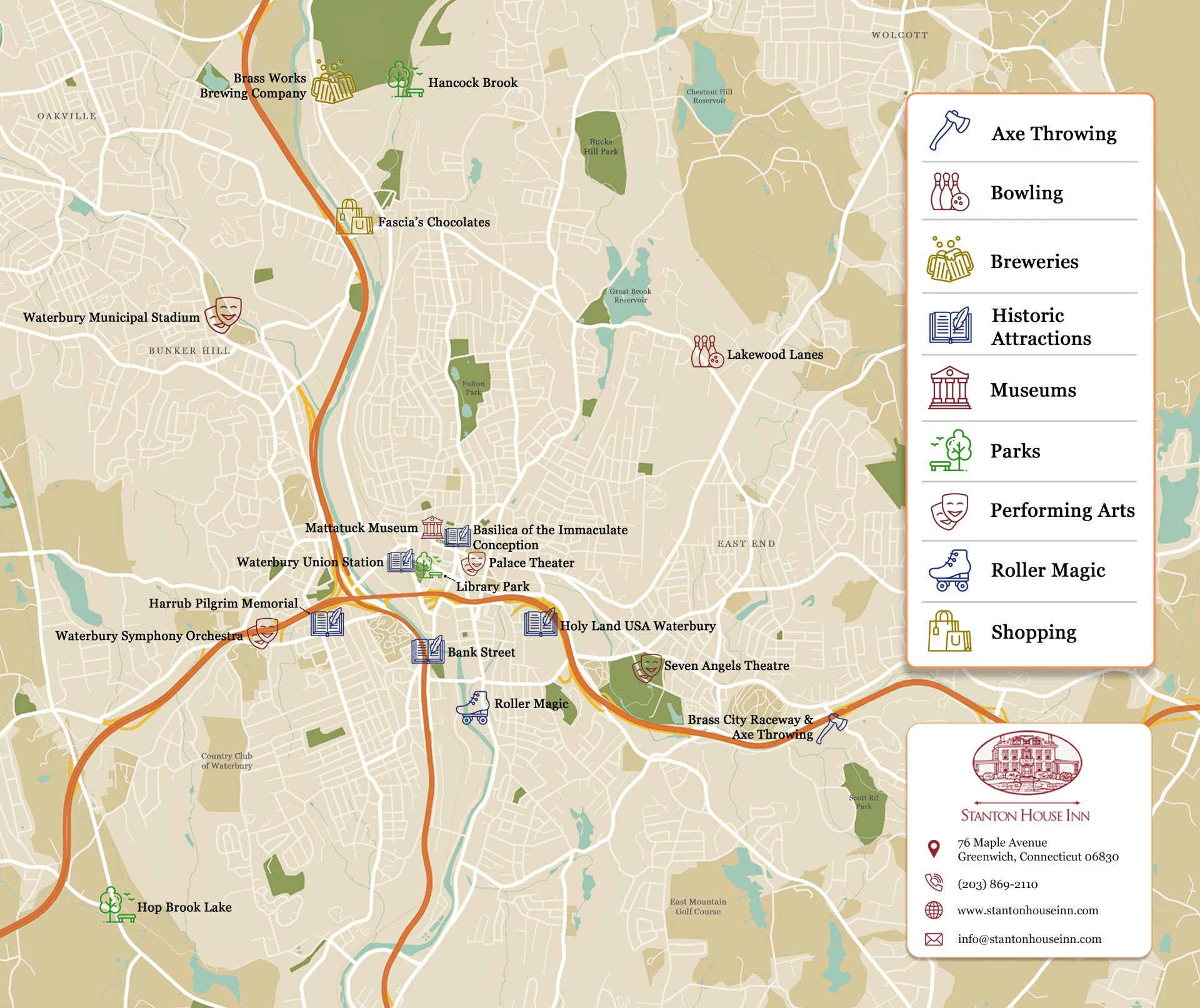 things to do in waterbury ct map Things to Do in Waterbury CT: Top 15 Most Unique Spots