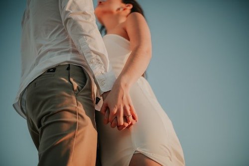 Engagement photo session leading up to the wedding day