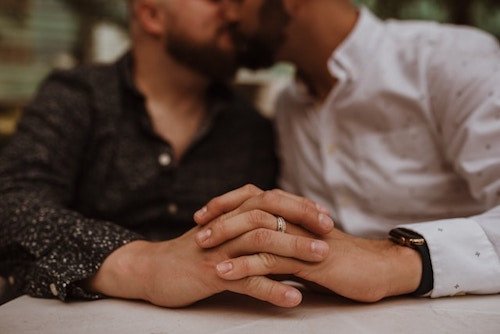 Engagement session for a gay couple in CT