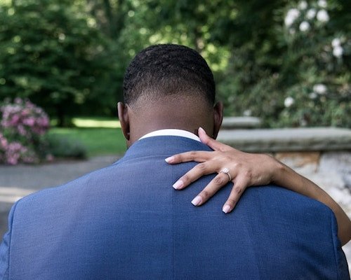 Engagement sessions in a park of gardens like Elizabeth Park