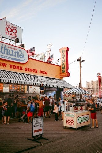 No visit is complete without a Nathan's Famous hot dog