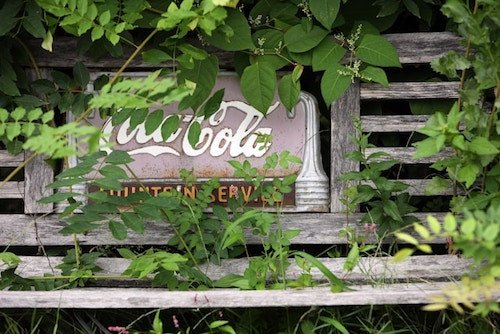 Old sign on Wickham Ridge Drive