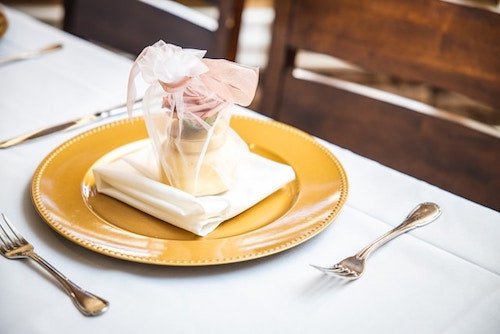 Bridal shower place setting