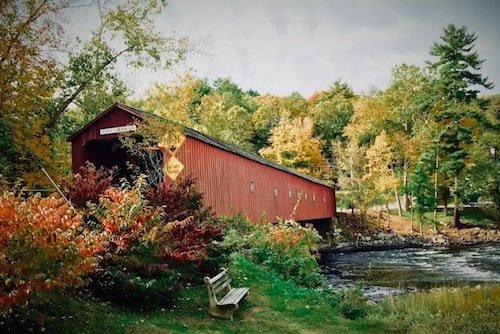 Cornwall Bridge in one of the cutest New England towns to visit in Litchfield County, CT