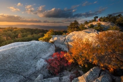 Bonticou Crag in the Mohonk Preserve, a short distance from New Paltz