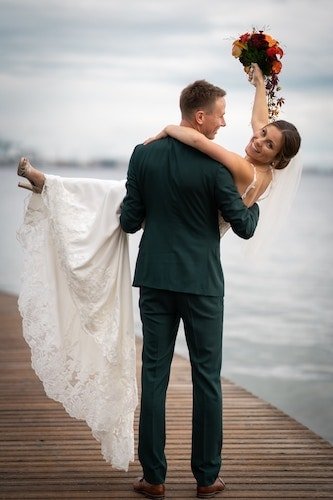 Serene beachfront wedding at Madison Beach Hotel