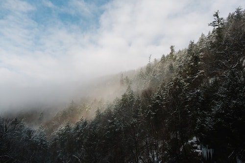 Wintry weather along one of the best hikes in upstate New York