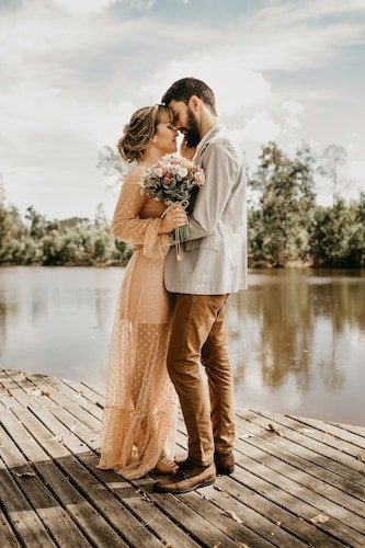 A lakeside wedding venue on a private lake at The Lake House