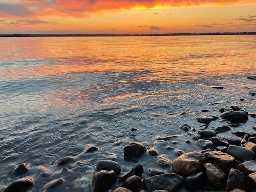Sunrise over Lake Champlain