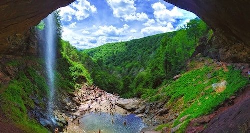 Haines Falls, one of the best hiking trails in the Catskills of Upstate New York, close to the Hudson Valley