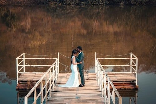 Waterfront wedding venue with stunning panoramic views