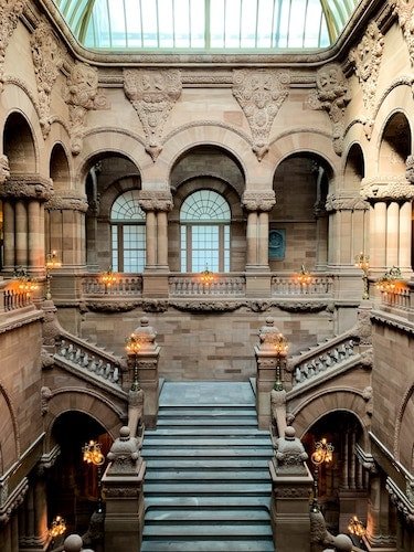 Capital Building Staircase in Albany, New York