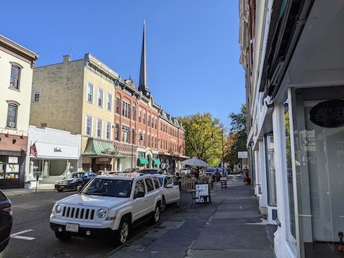 Wall Street in the historic Stockade District of Kingston