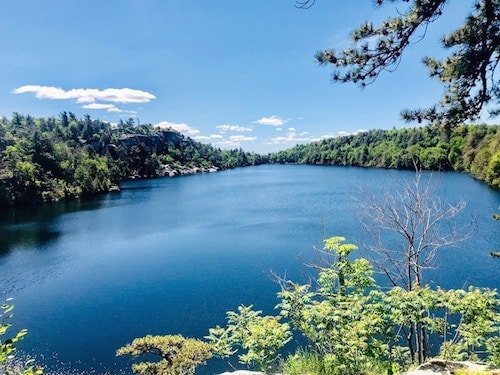 The lake at the center of Minnewaska State Park Preserve