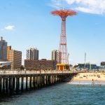 Coney Island Boardwalk and Beach, one of the best public beaches near NYC