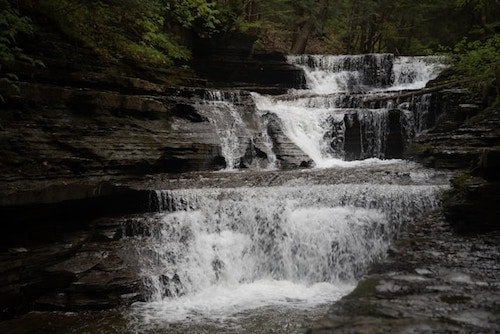 Rim and gorge trails at Buttermilk Falls State Park