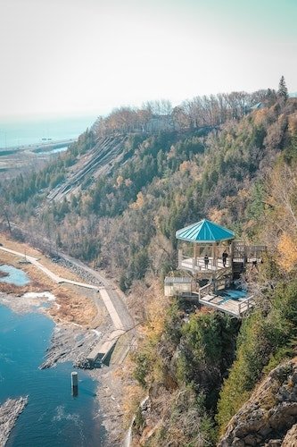 A fantastic view of Montmorency Falls