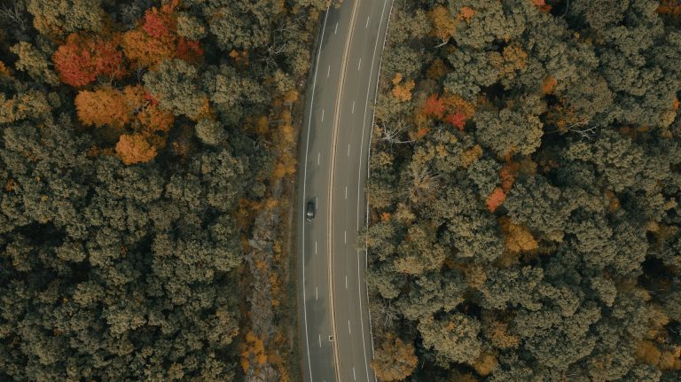Driving through the Hudson Valley on an East Coast road trip