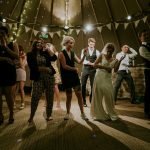 Wedding party dancing at one of the most unique wedding venues in CT
