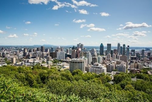 Montreal from the summit of Mont Royal