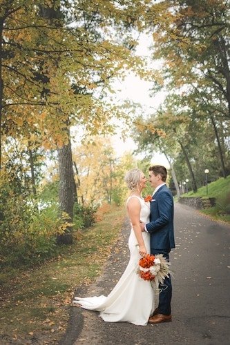 Couple delighted they've found their partner, without a single worry on their wonderful wedding day