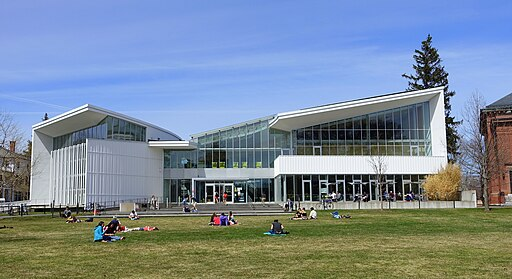Campus center of Smith College campus, home of the Lyman Conservatory