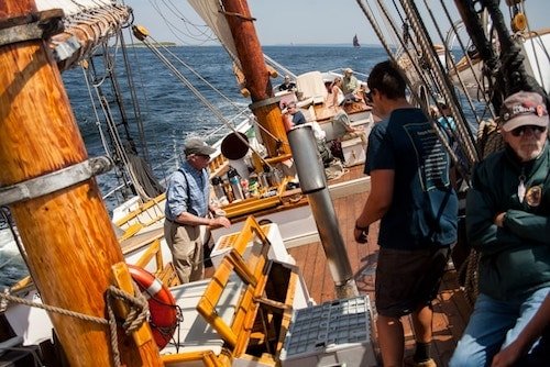 Competing in the Windjammer Festival