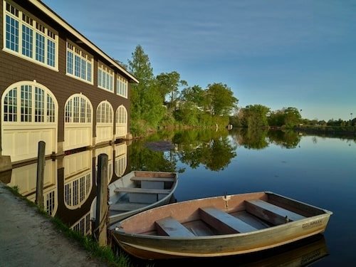 The boathouse on the campus of Smith College, Northampton