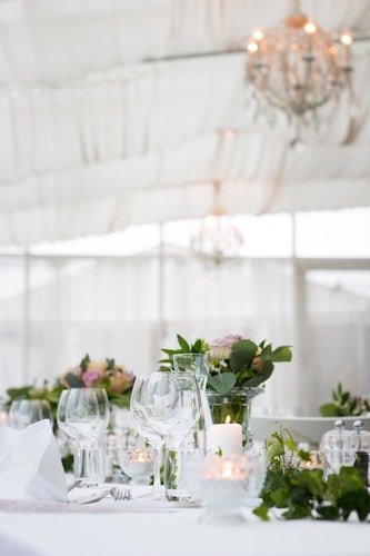 A venue with spacious reception spaces and elegant dance floor facilities