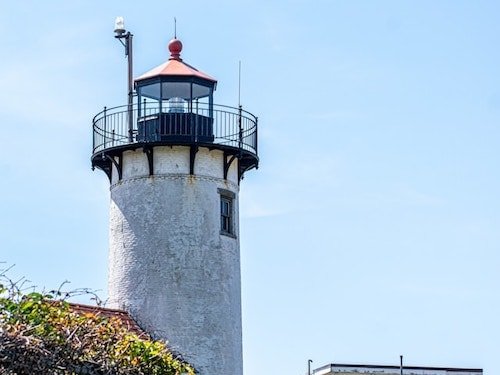 Eastern Point Lighthouse in Gloucester, MA around mid-September