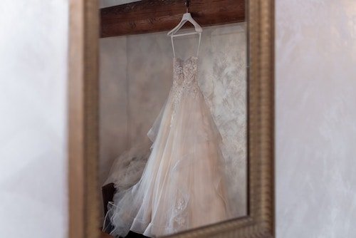 Wedding photography catches unique moments, like your wedding dress from unique angles