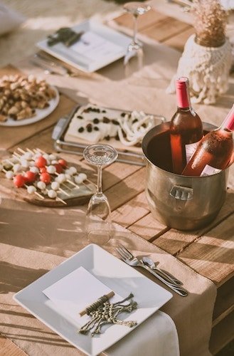 Enjoying waterfront dining along the Connecticut River