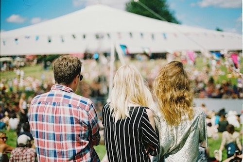 Group of friends enjoying a new summer tradition in a grand fashion